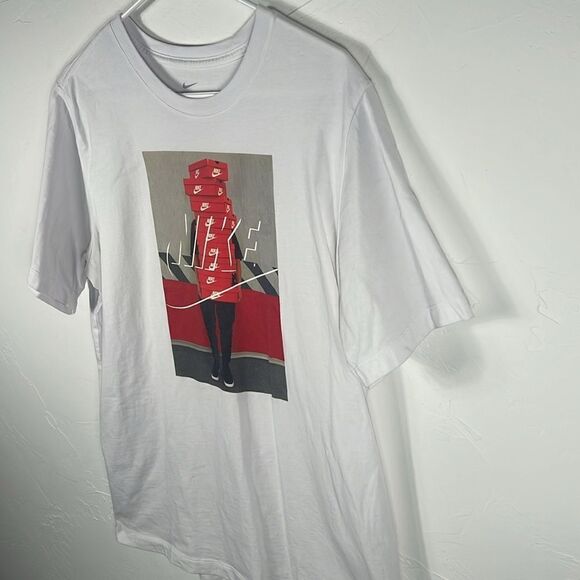 🔥🔥 NIKE Graphic Tee - Higher Quality RARE T-Shirt - Men Sz L - PERFECT - Worn - Picture 3 of 6